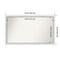Eva White Silver Narrow Non-Beveled Custom Framed Bathroom Vanity Wall Mirror